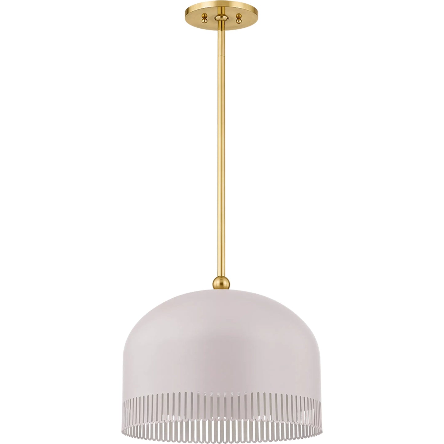 003 SI-2335779 | Additional Silo | Liba Pendant by Mitzi in aged brass, soft peignoir. Made from steel in a transitional style.