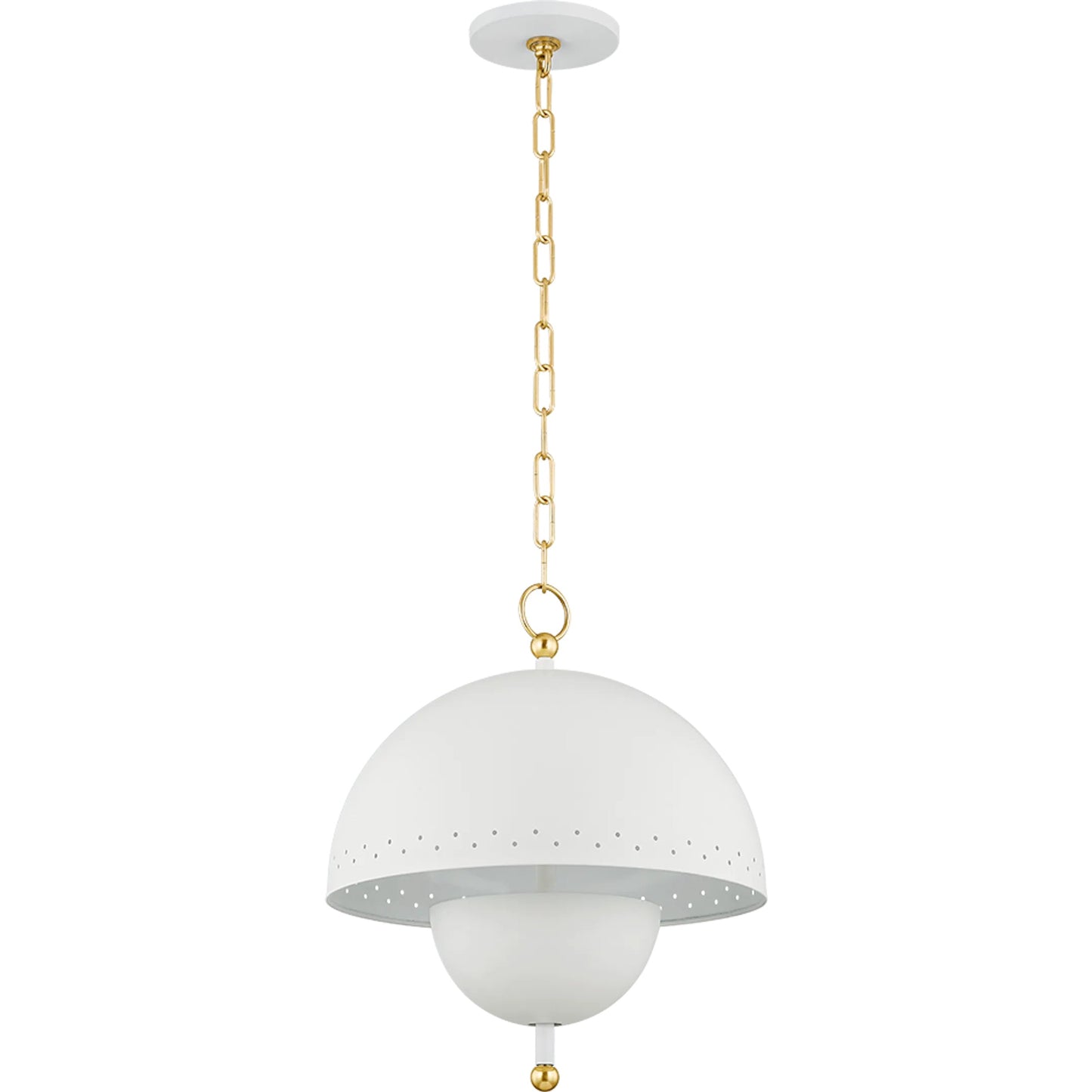 002 SI-2335770 | Additional Silo | Jojo Pendant by Mitzi in aged brass, soft white. Made from steel in a transitional style.