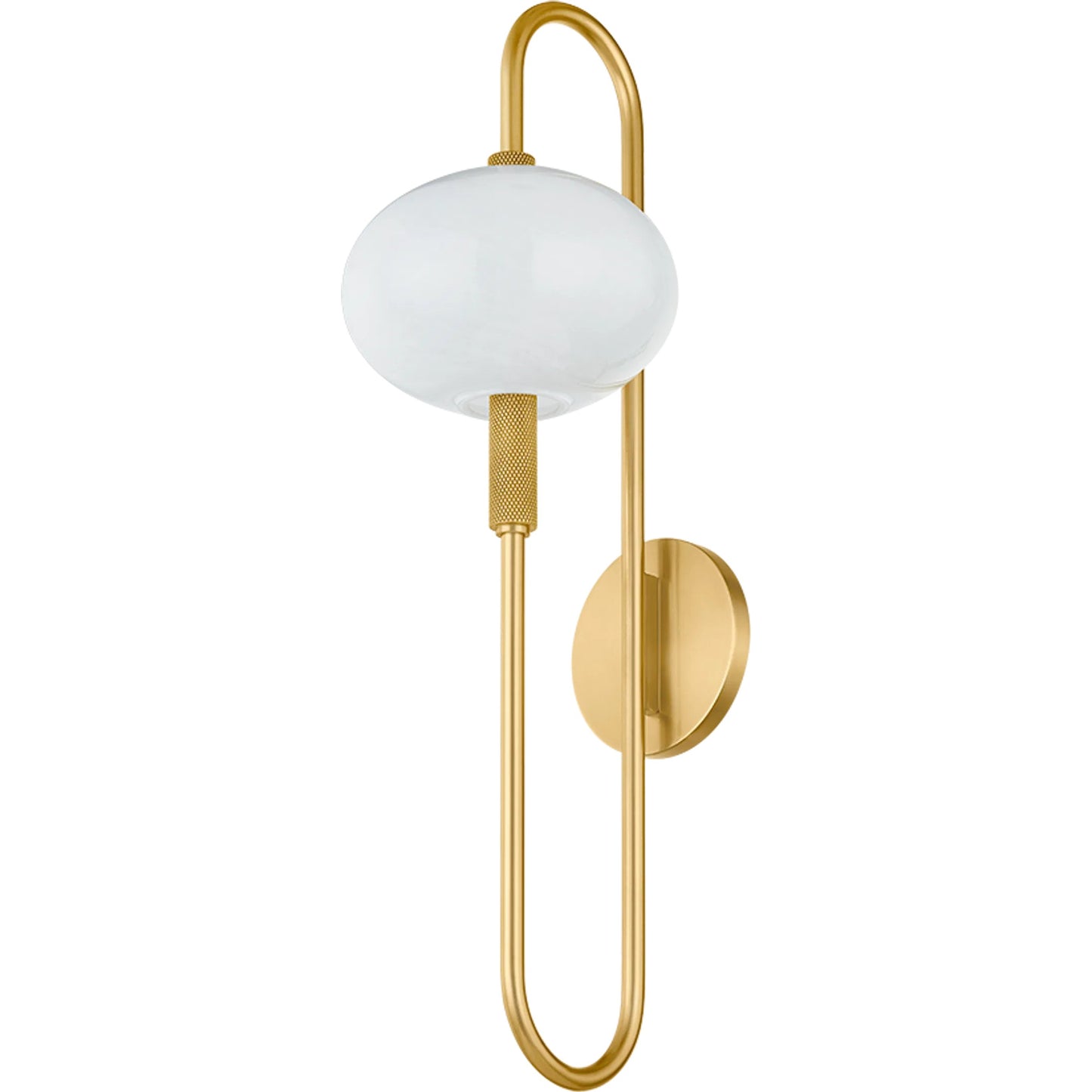 001 SI-2388182 | Primary Silo | Delphine Wall Sconce by Mitzi in aged brass. Made from steel in a modern style.