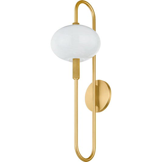 001 SI-2388182 | Primary Silo | Delphine Wall Sconce by Mitzi in aged brass. Made from steel in a modern style.
