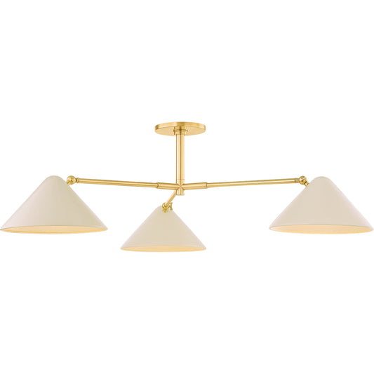 001 SI-2388414 | Primary Silo | Sonja Semi Flush by Mitzi in true bronze, soft bisque. Made from steel in a traditional style.