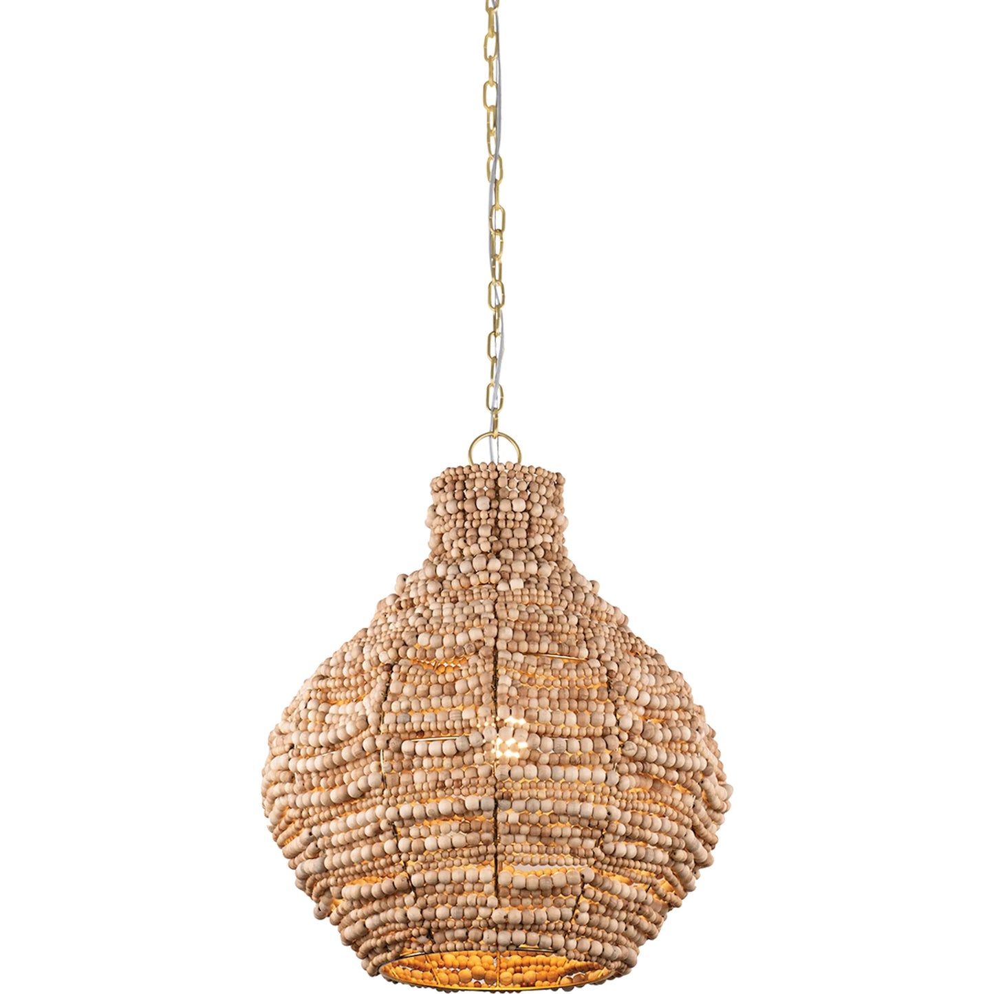 001 SI-2388435 | Primary Silo | Tiana Pendant by Mitzi in aged brass. Made from wood in a rustic style.