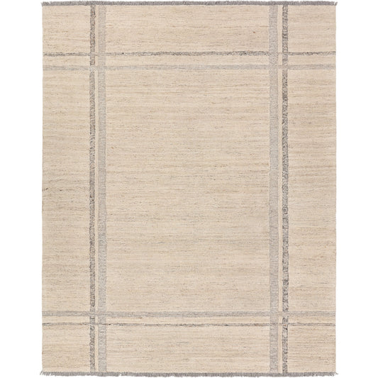 Hadi HAD08 Rug by Jaipur Living in ivory, gray. Made from 100% wool in a unique style.