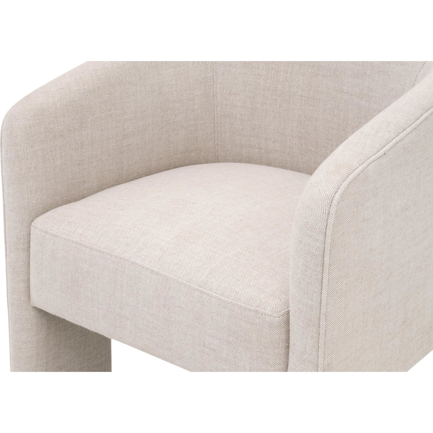 002 SI-2374643 | Closeup | Hall Arm Chair by Essentials For Living in performance bisque french linen. Made from unique in a transitional style.