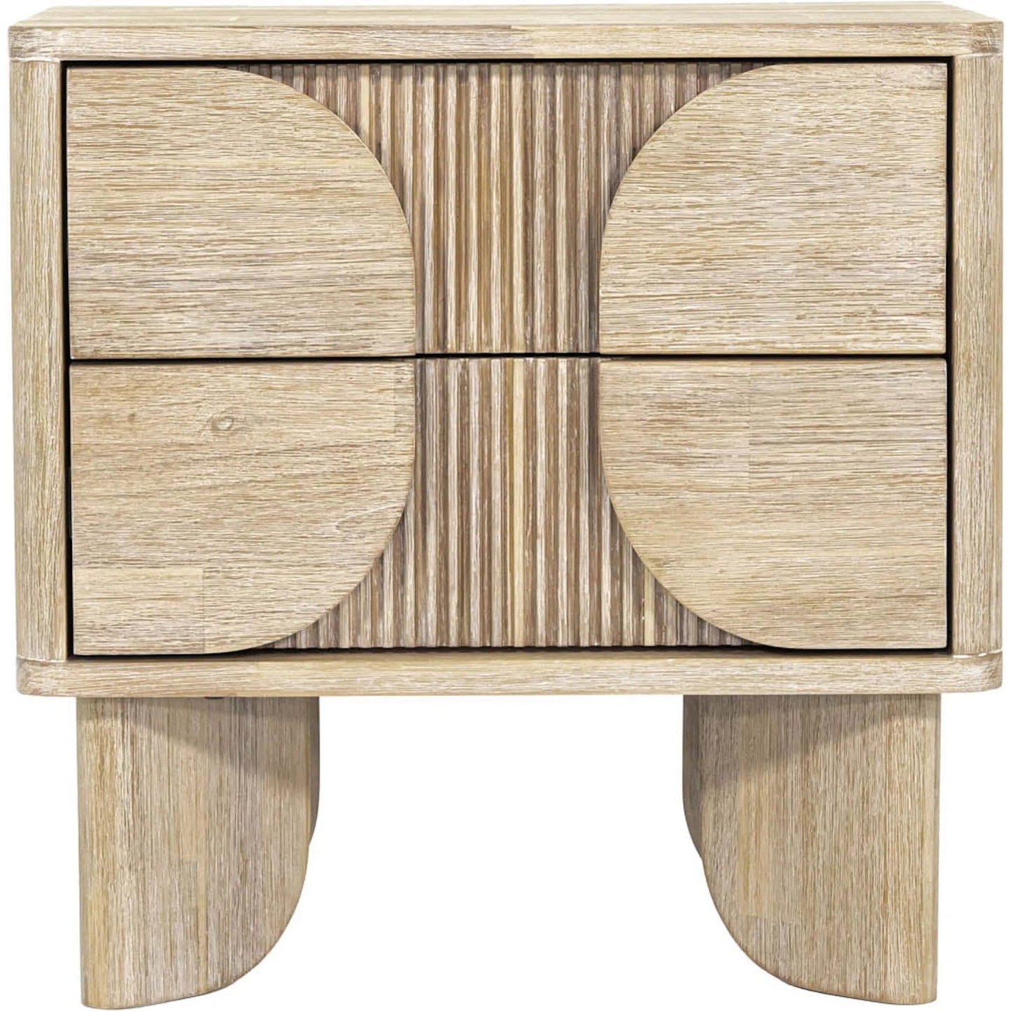 004 SI-2325064 | Unknown | Haru Nightstand by LH Imports in beige and sand wash. Made from acacia, acacia veneer, mdf in a unique style.