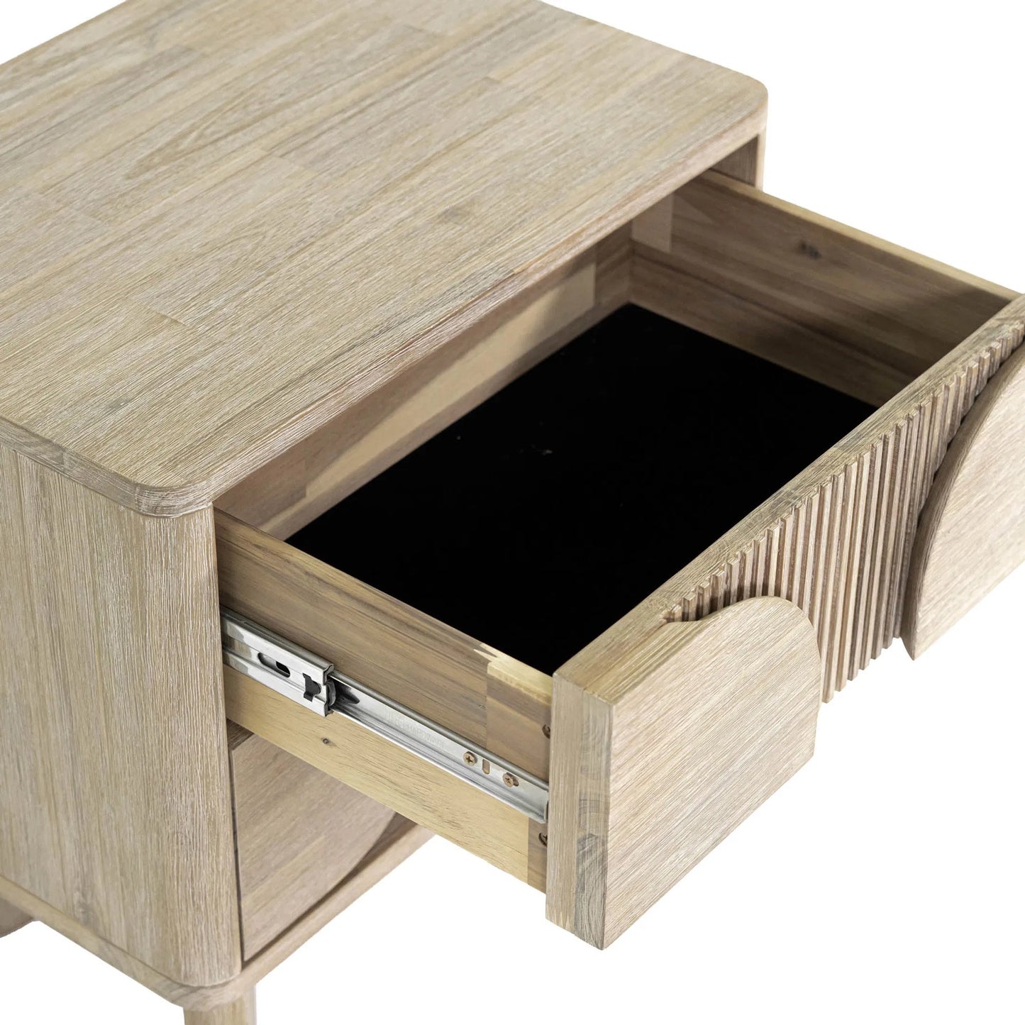 010 SI-2325064 | Unknown | Haru Nightstand by LH Imports in beige and sand wash. Made from acacia, acacia veneer, mdf in a unique style.