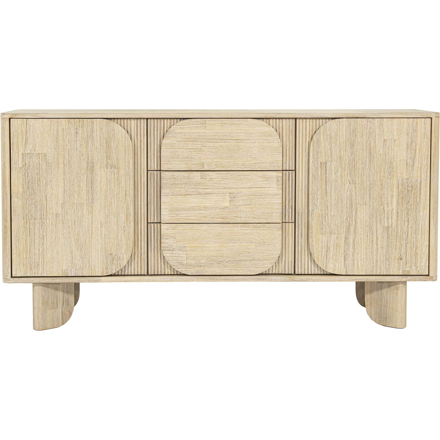 007 SI-2325065 | Unknown | Haru Sideboard by LH Imports in beige and sand wash. Made from acacia, acacia veneer, mdf in a unique style.