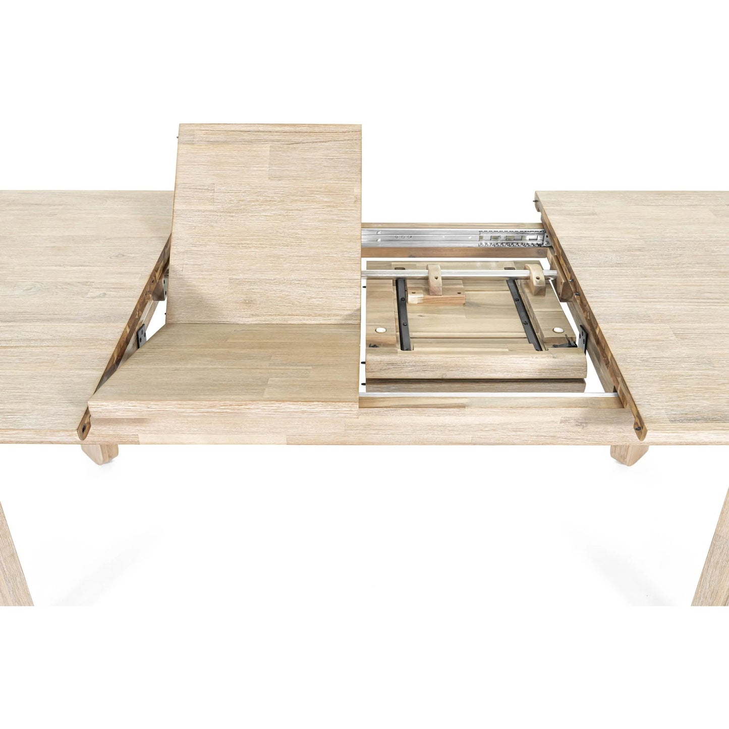 011 SI-2325068 | Unknown | Haru Extension Dining Table (70"/102") by LH Imports in beige and sand wash. Made from acacia in a unique style.