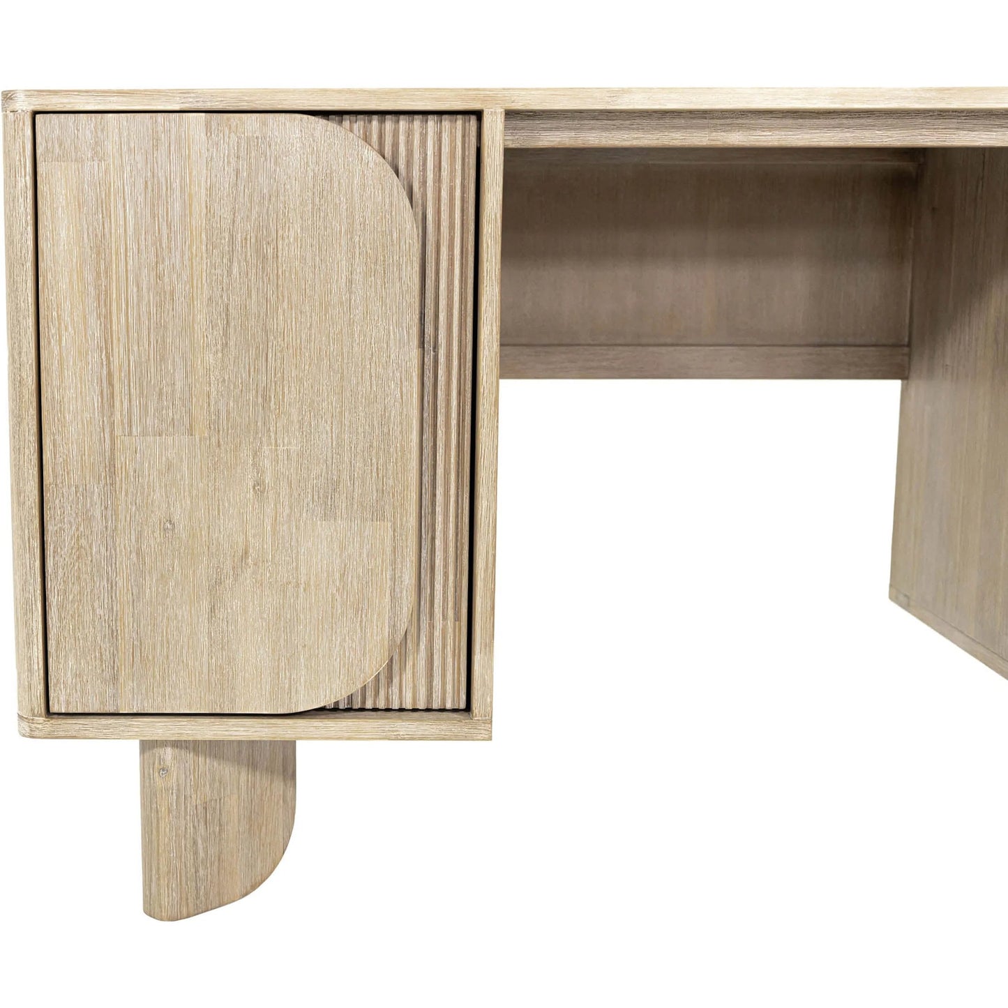 003 SI-2325069 | Unknown | Haru Desk by LH Imports in beige and sand wash. Made from acacia, acacia veneer, mdf in a unique style.