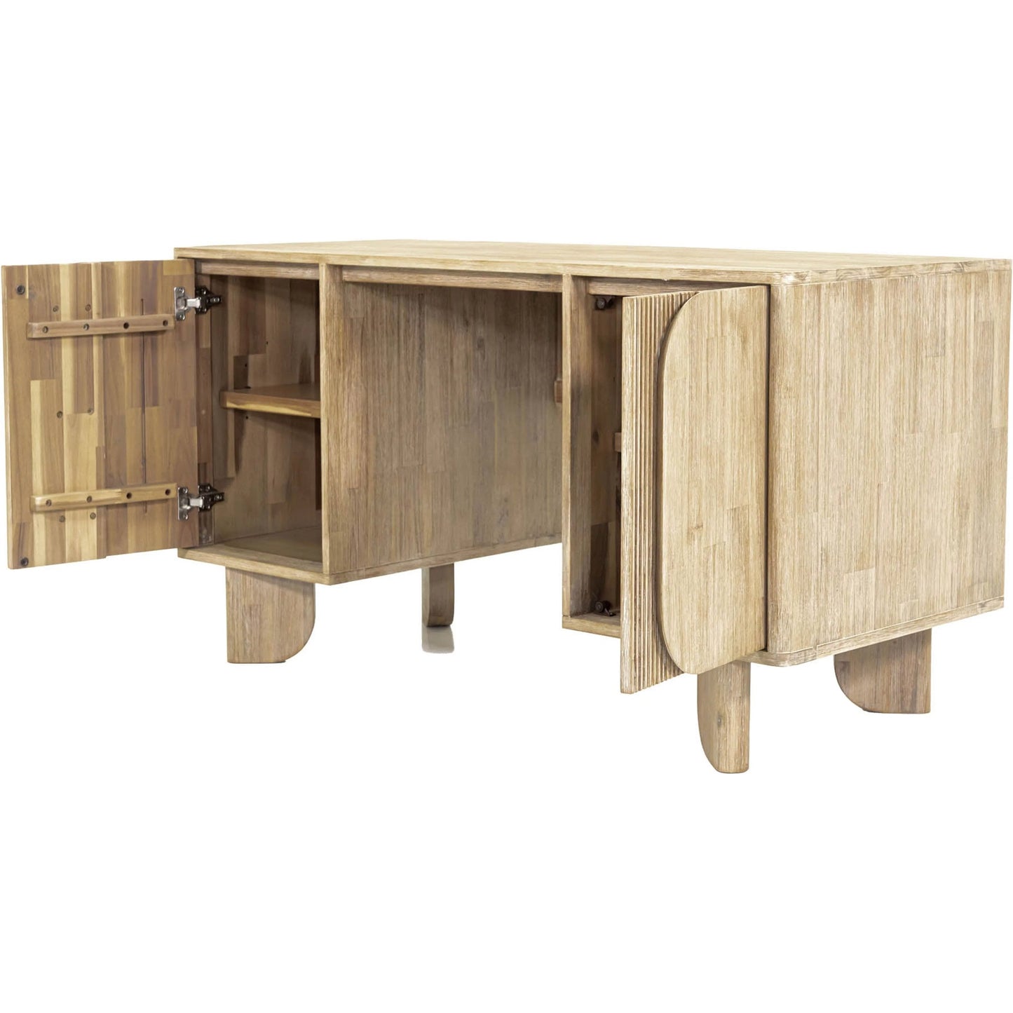 007 SI-2325069 | Unknown | Haru Desk by LH Imports in beige and sand wash. Made from acacia, acacia veneer, mdf in a unique style.