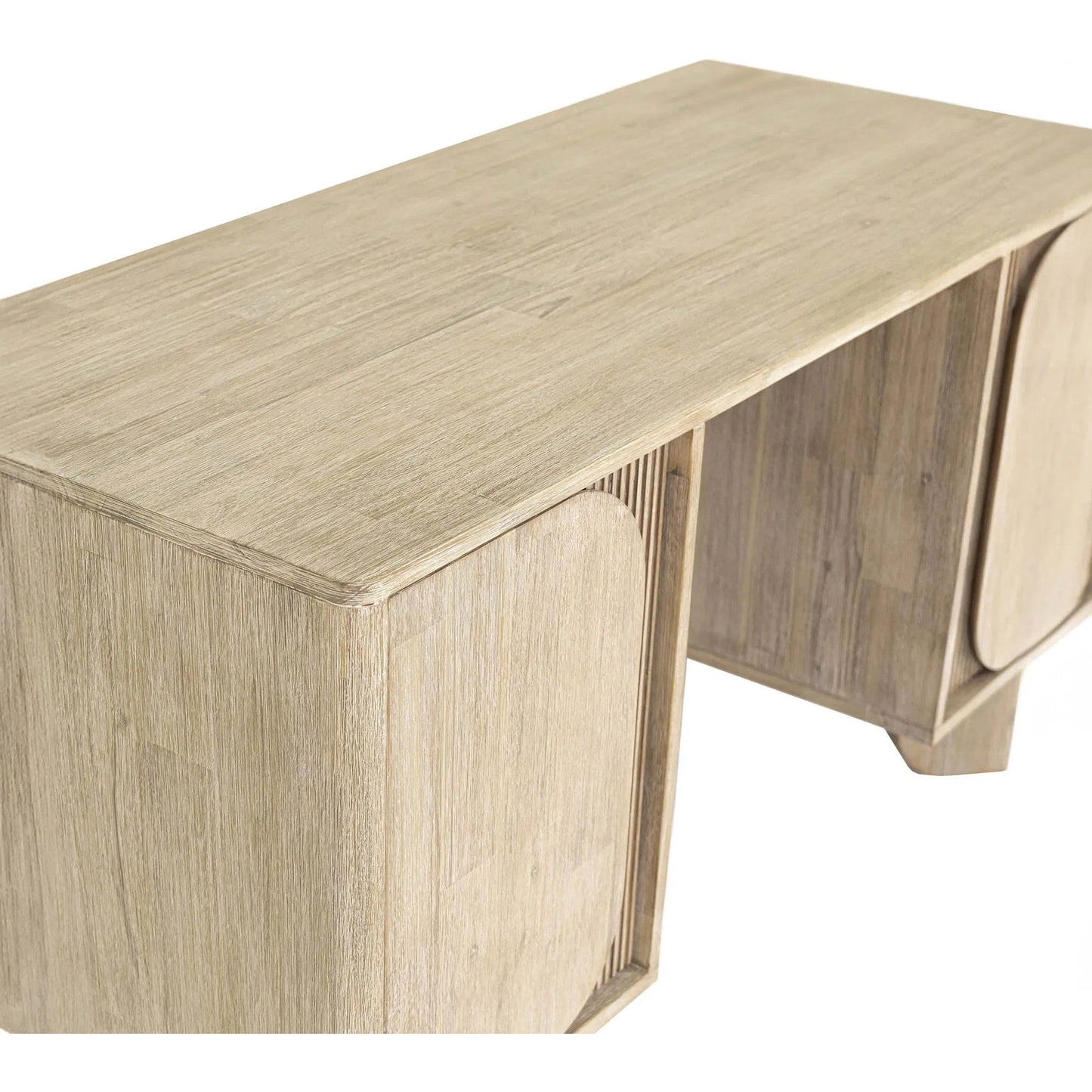 009 SI-2325069 | Unknown | Haru Desk by LH Imports in beige and sand wash. Made from acacia, acacia veneer, mdf in a unique style.
