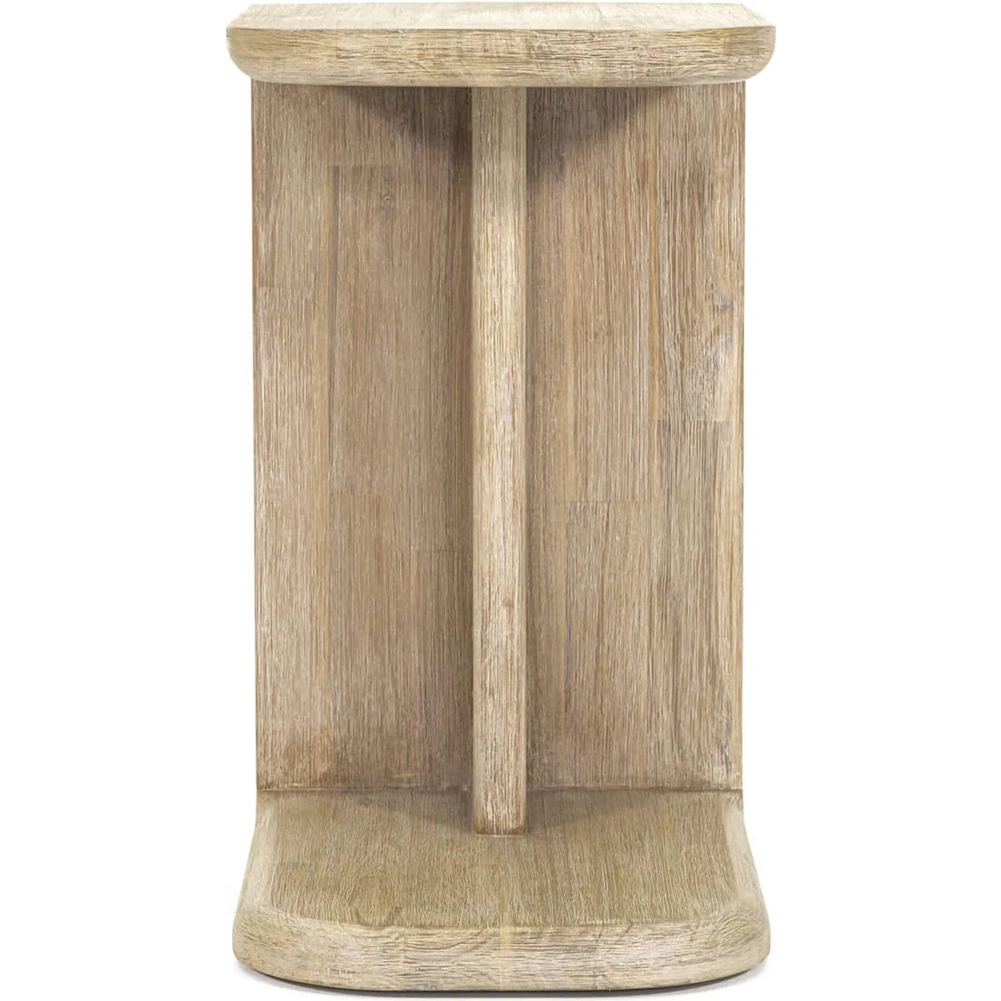 002 SI-2325074 | Unknown | Haru C-Shaped Side Table by LH Imports in beige and sand wash. Made from acacia in a unique style.