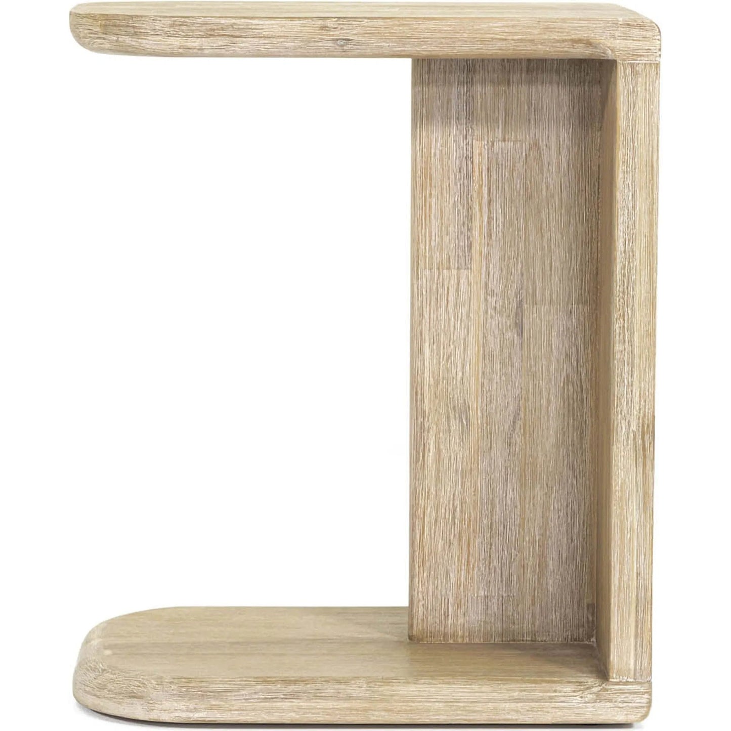 003 SI-2325074 | Unknown | Haru C-Shaped Side Table by LH Imports in beige and sand wash. Made from acacia in a unique style.