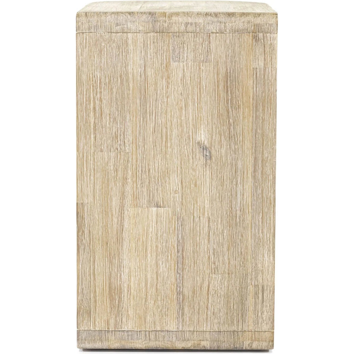 004 SI-2325074 | Unknown | Haru C-Shaped Side Table by LH Imports in beige and sand wash. Made from acacia in a unique style.