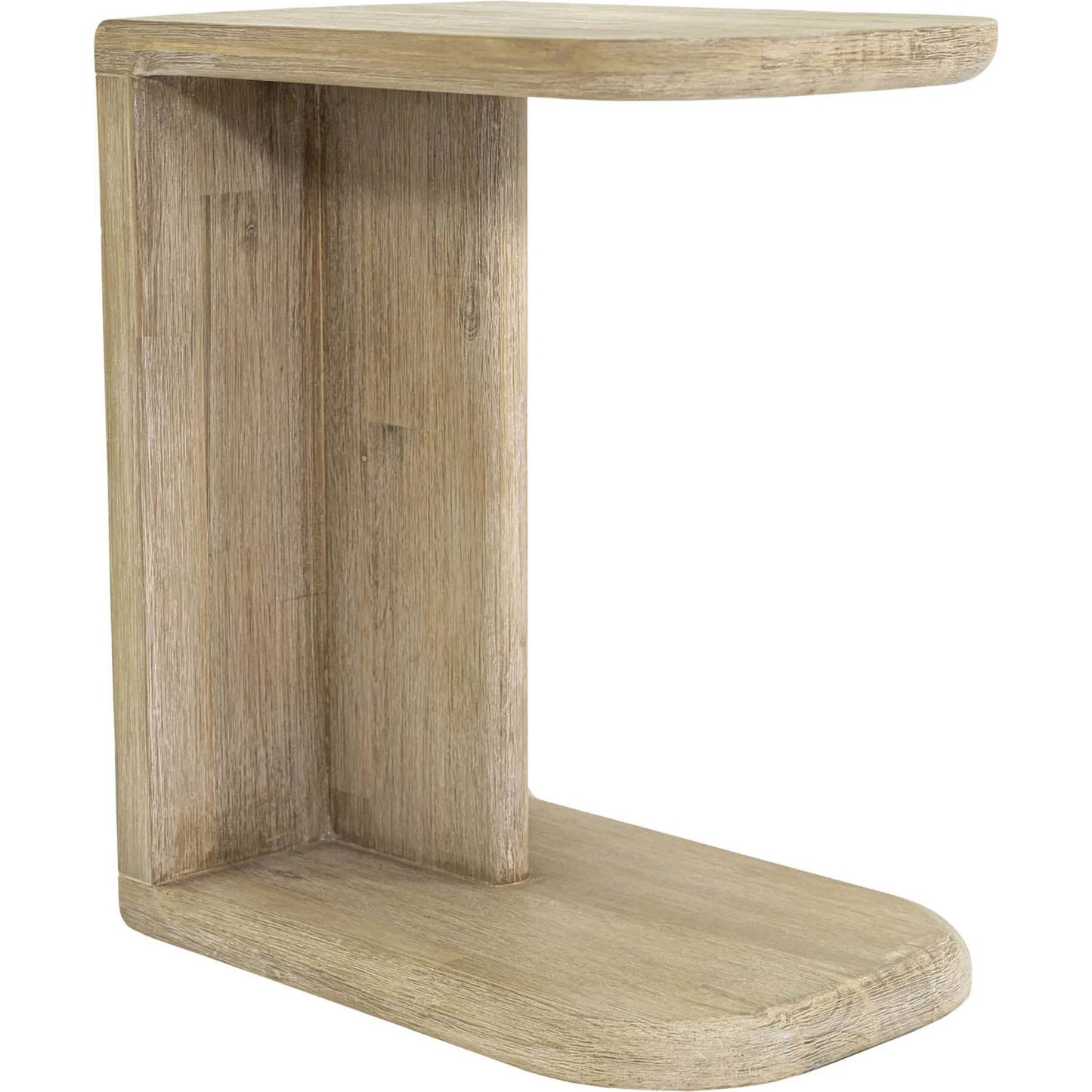007 SI-2325074 | Unknown | Haru C-Shaped Side Table by LH Imports in beige and sand wash. Made from acacia in a unique style.