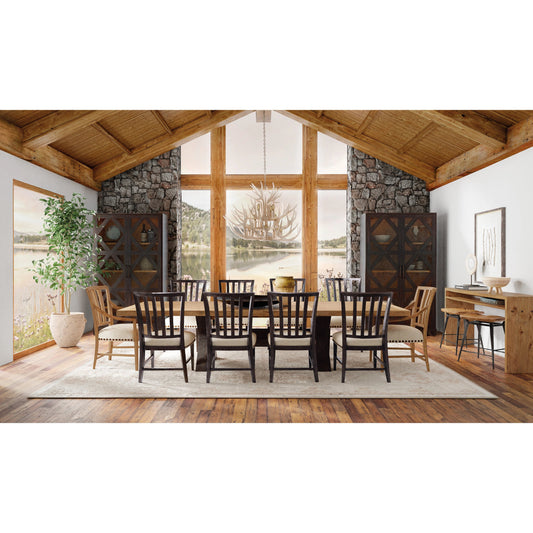 Big Sky Side Chair (Set of 2) by Hooker Furniture in beige. Made from wood, fabric, nailheads in a transitional style.