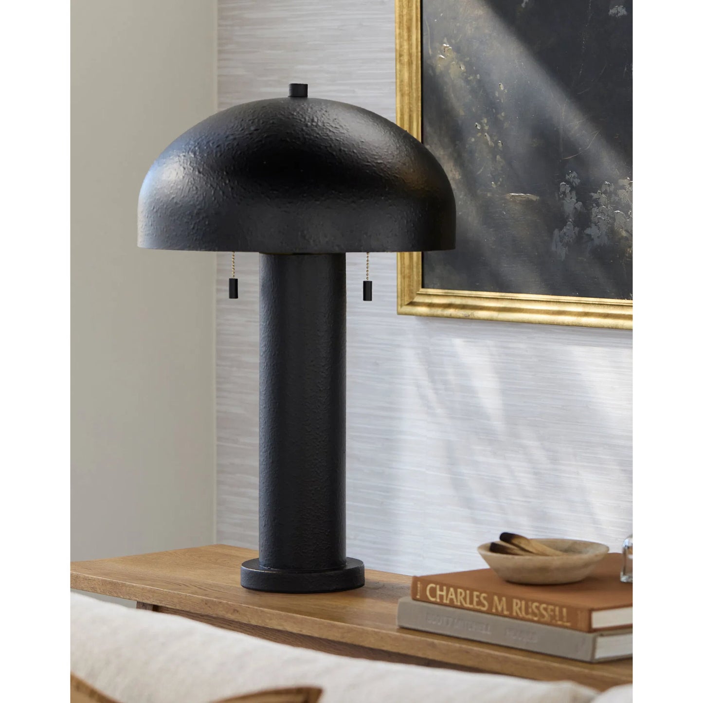 003 SI-2380076 | Lifestyle | Hobro Accent Table Lamp by Surya. Made from iron, metal in a modern style.