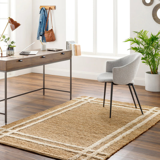 Hadley Rug - 31445 by Surya in tan. Made from main: 100% jute in a unique style.