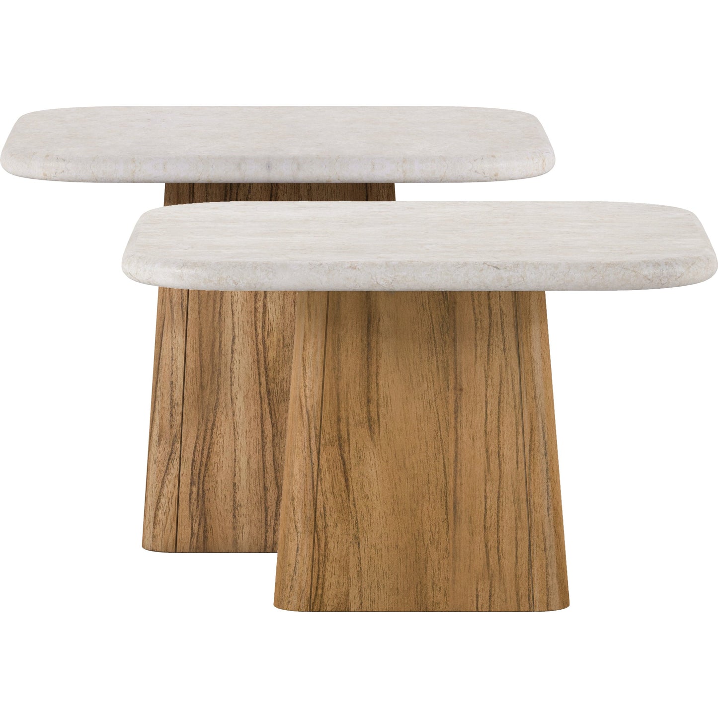 002 SI-2065162 | Additional Silo | Portico Bunching Tables by A.R.T. Furniture in sienna. Made from parawood solids, mindi veneers, travertine in a modern style.