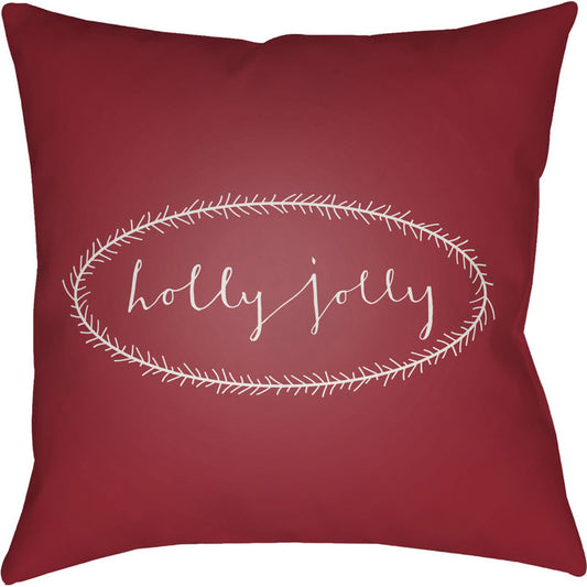 Holly Jolly Pillow - 15972 by Livabliss. Made from front: 100% polyester, back: 100% polyester in a modern style.
