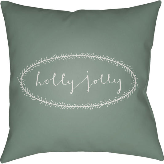 Holly Jolly Pillow - 15972 by Livabliss. Made from front: 100% polyester, back: 100% polyester in a modern style.