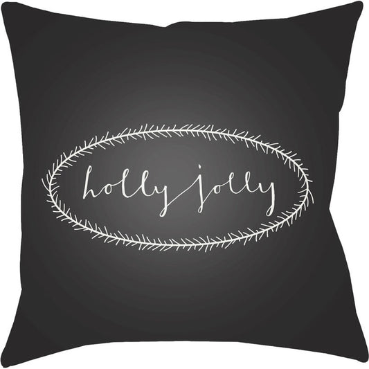 Holly Jolly Pillow - 15972 by Livabliss. Made from front: 100% polyester, back: 100% polyester in a modern style.