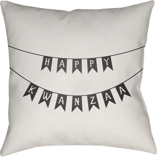 Kwanzaa I Pillow - 22121 by Livabliss. Made from front: 100% polyester, back: 100% polyester in a modern style.