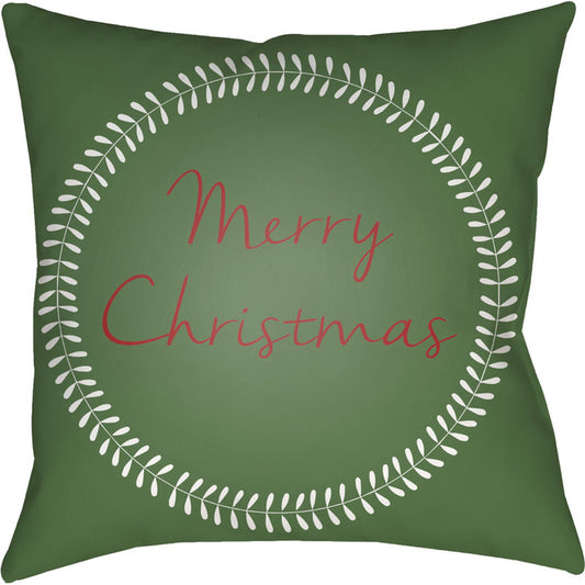 Merry Christmas II Pillow - 7571 by Livabliss. Made from front: 100% polyester, back: 100% polyester in a traditional style.