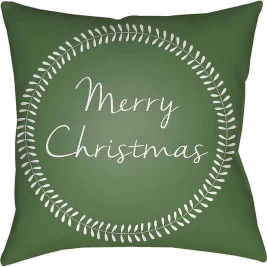 Merry Christmas II Pillow - 7571 by Livabliss. Made from front: 100% polyester, back: 100% polyester in a traditional style.