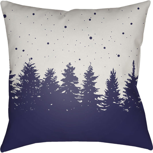 Trees Pillow - 18807 by Livabliss. Made from front: 100% polyester, back: 100% polyester in a modern style.
