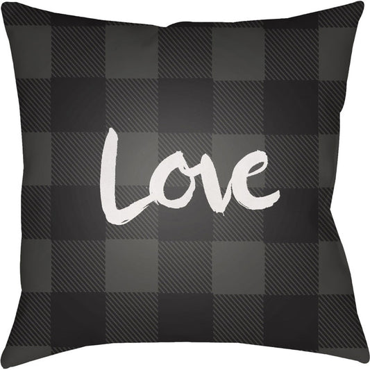 Love II Pillow - 7054 by Livabliss. Made from front: 100% polyester, back: 100% polyester in a modern style.