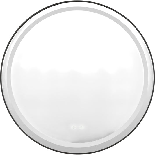 001 SI-2530578,SI-2530579 | Primary Silo | Hena Round Vanity Mirror by Livabliss in black and matte. Made from aluminum in a unique style.