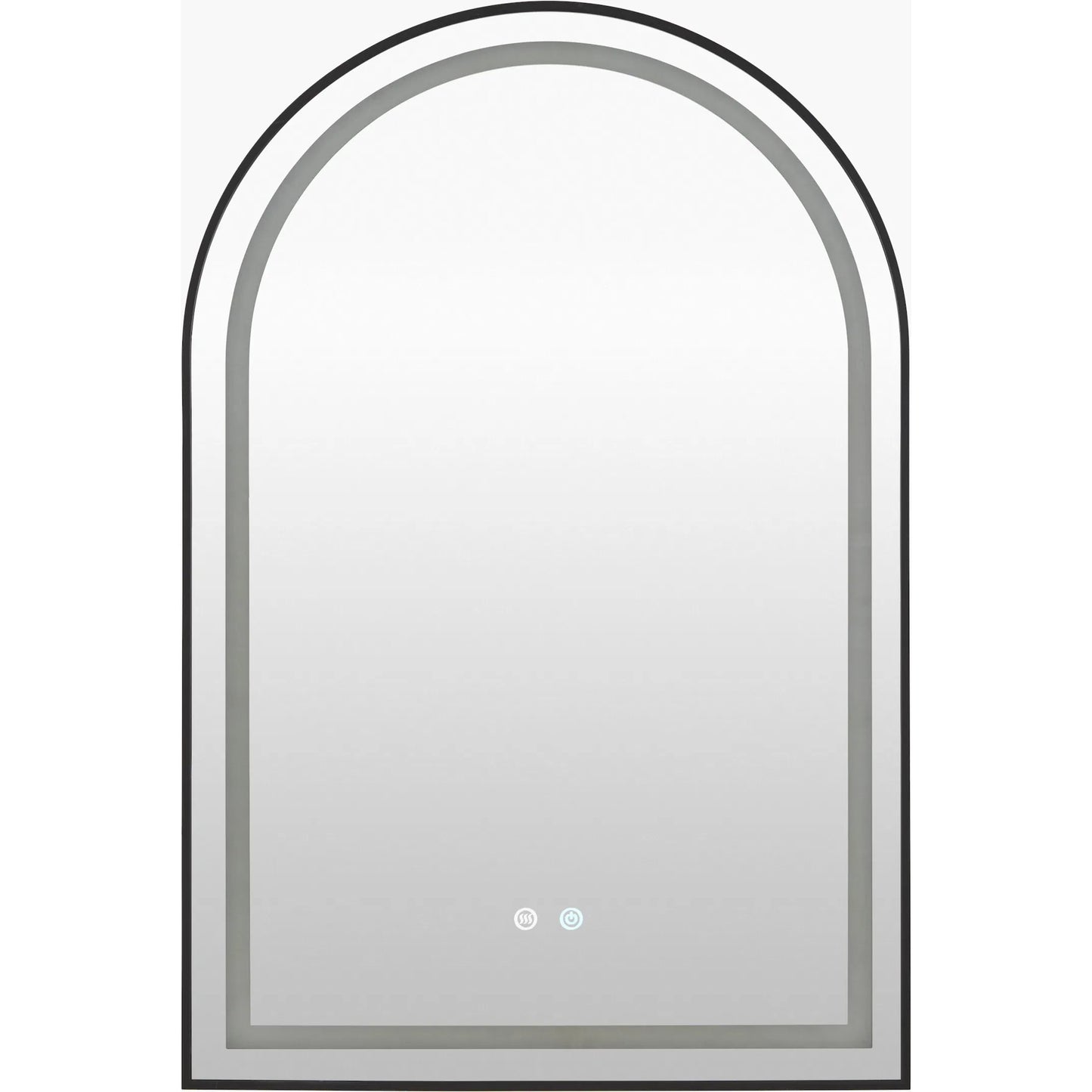 000 SI-2632177 | Primary Silo | Hena Vanity Mirror by Livabliss in black and matte black. Made from aluminum in a unique style.