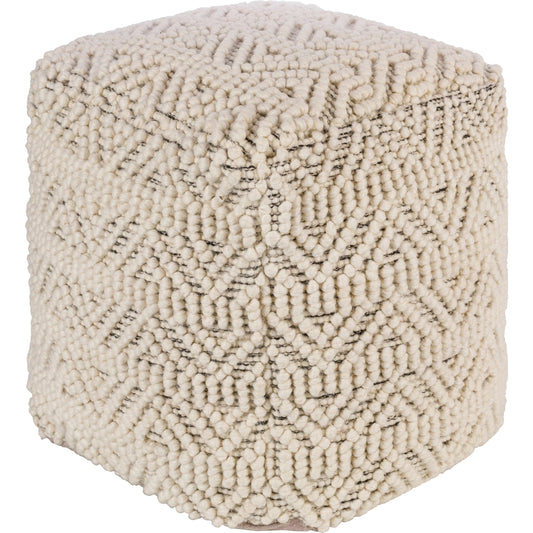 Hygge - 28338 by Livabliss in cream, black. Made from 40% cotton, 30% polyester, 30% wool, 100% polybeads, 100% cotton in a eclectic & global style.