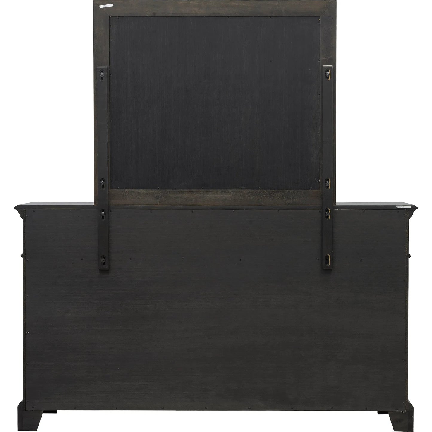 005 SI-2383570 | Additional Silo | Hickory Creek Dresser Mirror by Pulaski Furniture in brown velvet. Made from rubber wood, mirror in a unique style.