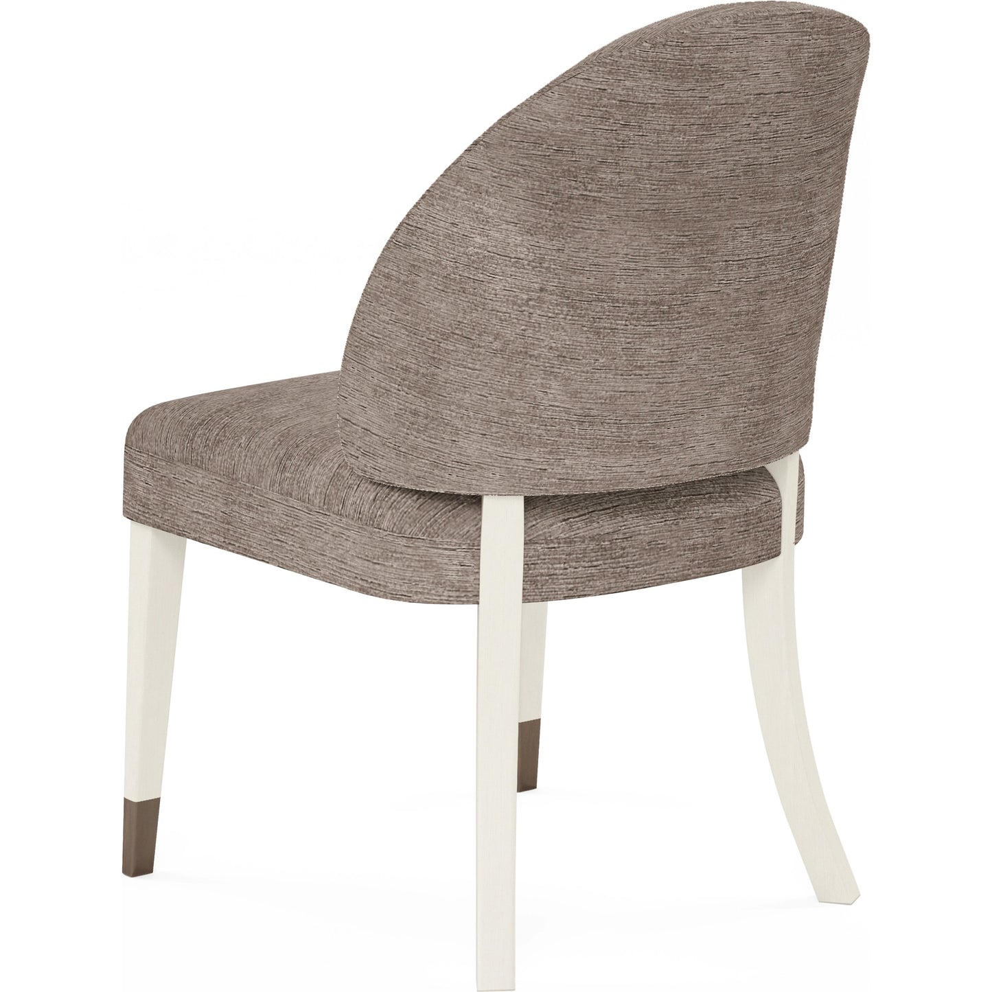 003 SI-2064942 | Additional Silo | Blanc Hostess Chair (Set of 2) by A.R.T. Furniture in alabaster, burnished bronze. Made from parawood solids, foam, fabric, metal in a modern style.