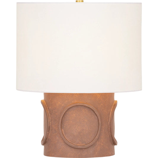 001 SI-2544202 | Primary Silo | Davie Table Lamp by Mitzi in aged brass. Made from textile in a unique style.