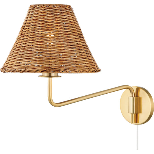 Issa 1 Light Portable Wall Sconce by Mitzi. Made from iron in a cottage & farmhouse style.