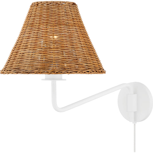 Issa 1 Light Portable Wall Sconce by Mitzi. Made from iron in a cottage & farmhouse style.