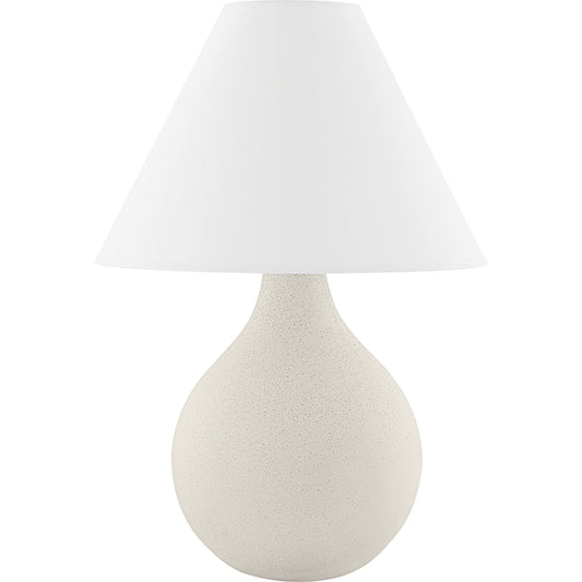 Helena Table Lamp by Mitzi in aged brass, ceramic matte white speck. Made from ceramic in a modern style.