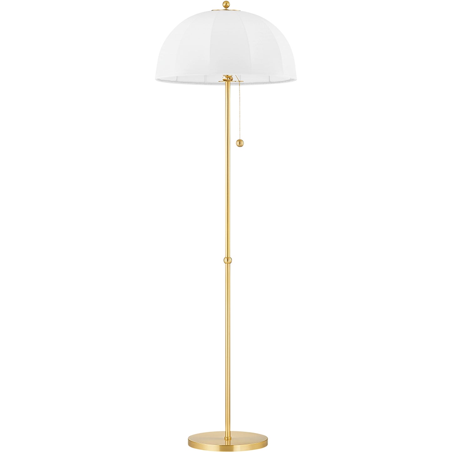 001 SI-2055387 | Primary Silo | Meshelle Floor Lamp by Mitzi in aged brass. Made from brass in a rustic style.