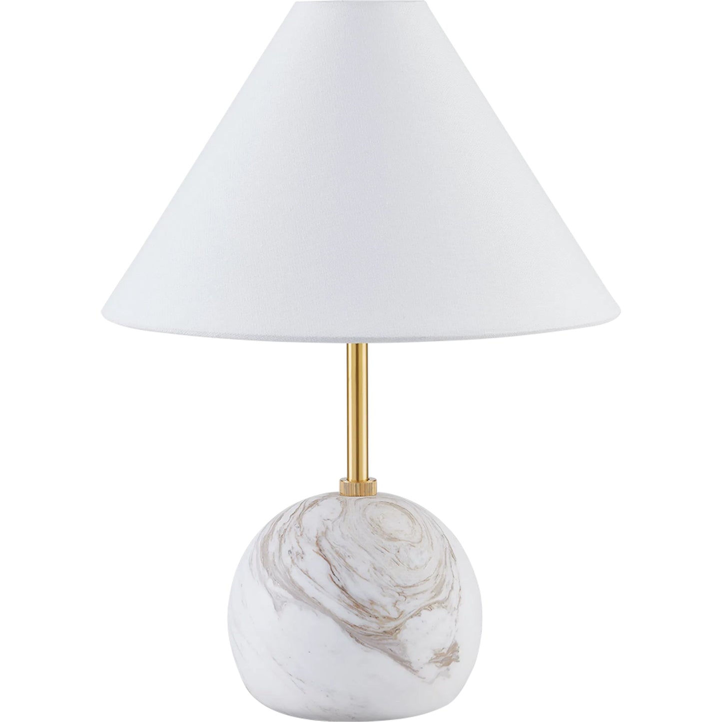 001 SI-2335768 | Primary Silo | Jewel Table Lamp by Mitzi in aged brass. Made from steel in a modern style.