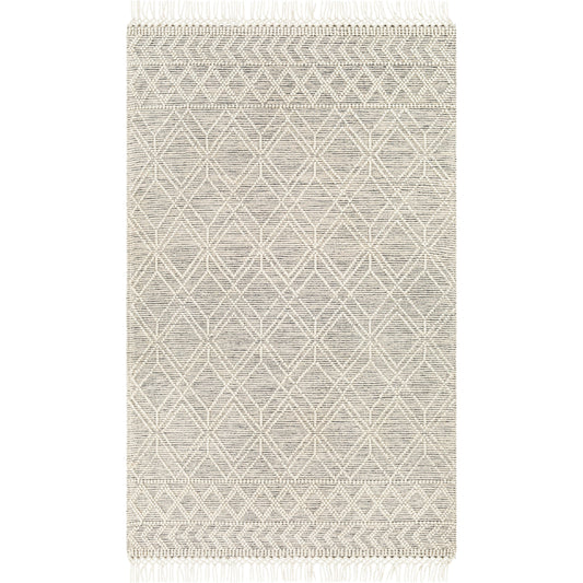 Hemingway Rug - 30194 by Livabliss in cream, black. Made from 70% wool, 30% polyester in a unique style.