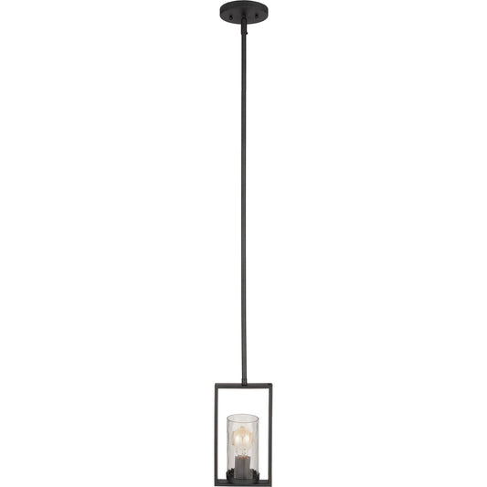 Hank - 34232 by Surya in fixture: black, clear, base: black, shade: clear and textured painted. Made from fixture: metal in a traditional style.