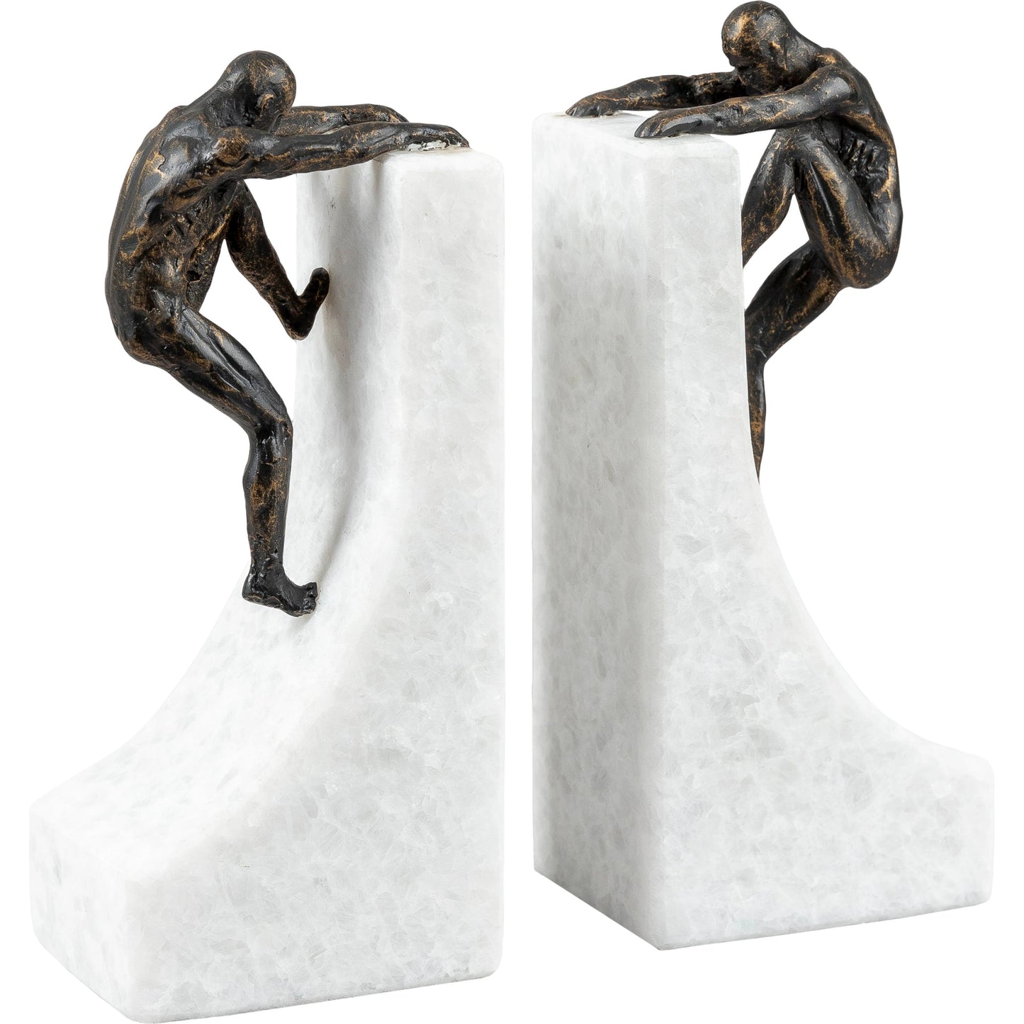 001 SI-2133417 | Primary Silo | Homo Sapiens - 532496 (Set of 2) by Surya in metallic - bronze and antiqued. Made from main: marble, metal in a modern style.