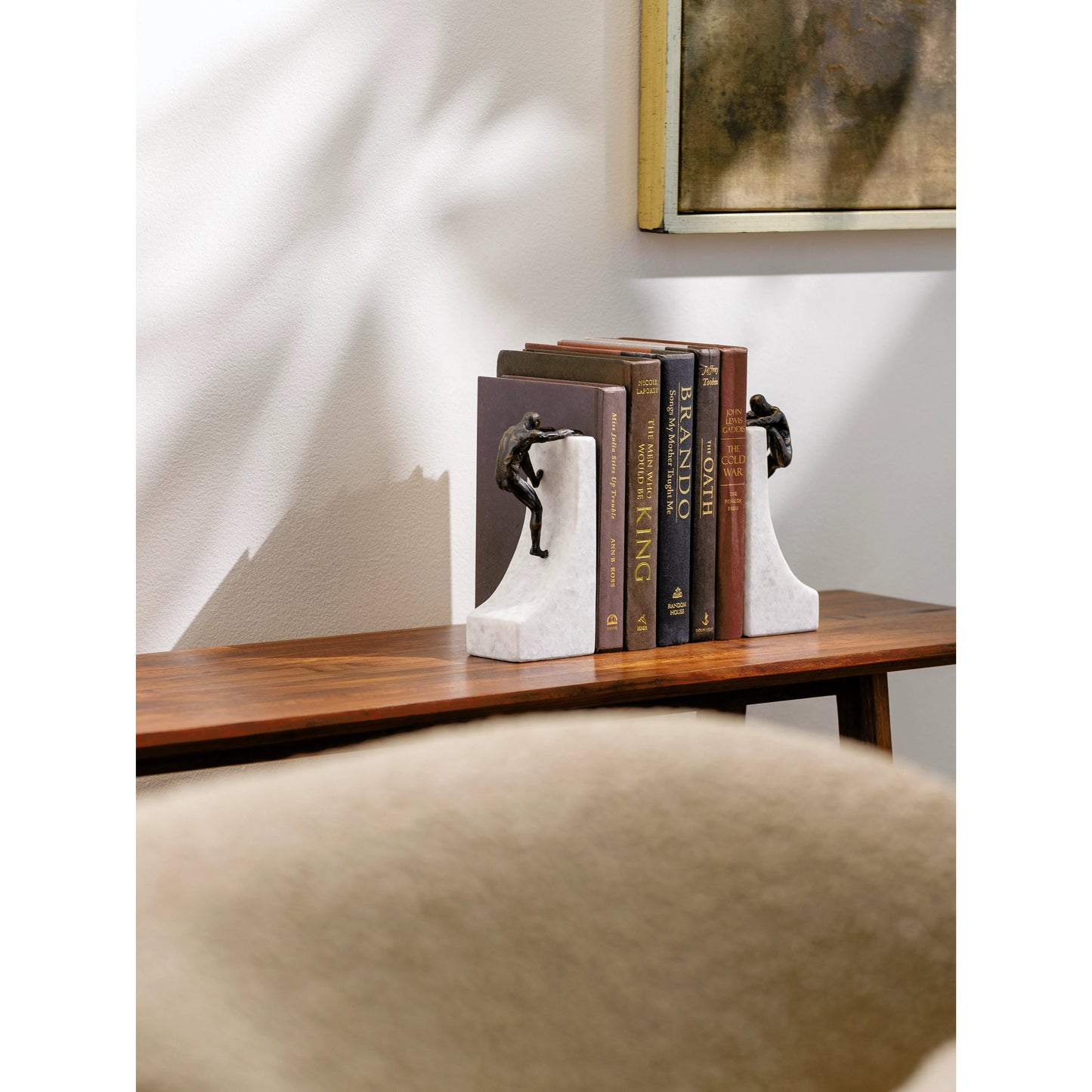 003 SI-2133417 | Lifestyle | Homo Sapiens - 532496 (Set of 2) by Surya in metallic - bronze and antiqued. Made from main: marble, metal in a modern style.