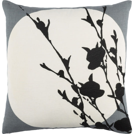 Harvest Moon Pillow - 27339 by Surya. Made from front: 100% linen, back: 100% linen in a modern style.
