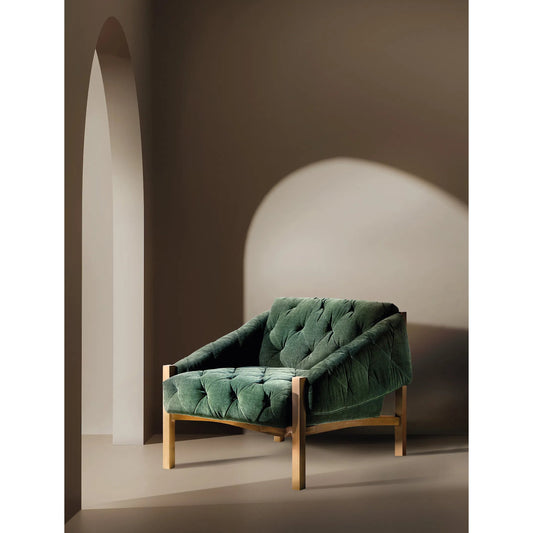 Kerns Accent Chair by Hooker Furniture in ansel rain forest and light pecan. Made from fabric in a modern style.