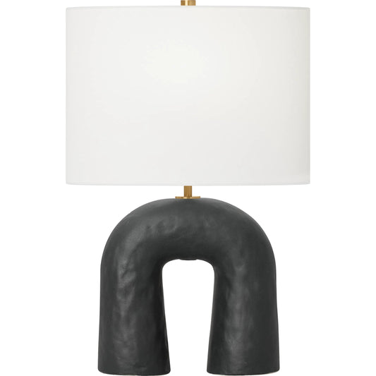 Aura Small Table Lamp by Visual Comfort & Co.. Made from ceramic in a modern style.