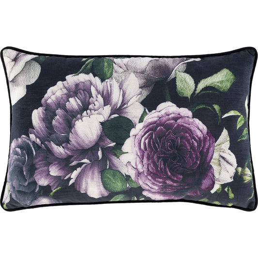 Horticulture Pillow - 18693 by Surya in black, dark green, medium green, sage, dark purple, purple. Made from 100% polyester in a unique style.